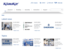 Tablet Screenshot of klauke.com